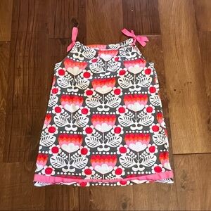 Hanna Andersson girls pillowcase dress ribbons Sz 100/4 lightweight cotton